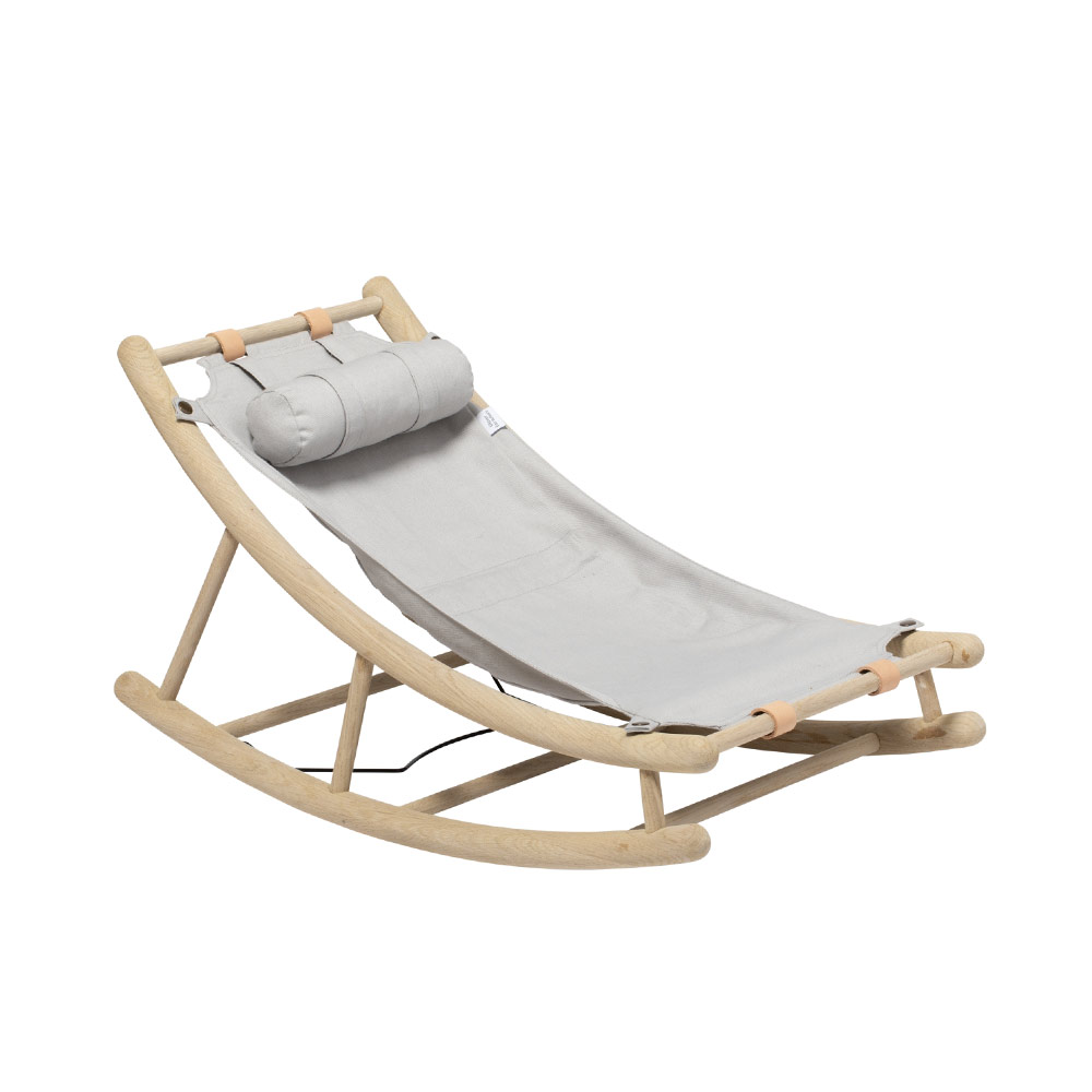 Transat Bébé et Enfant Wood - Chêne/Gris - Oliver Furniture