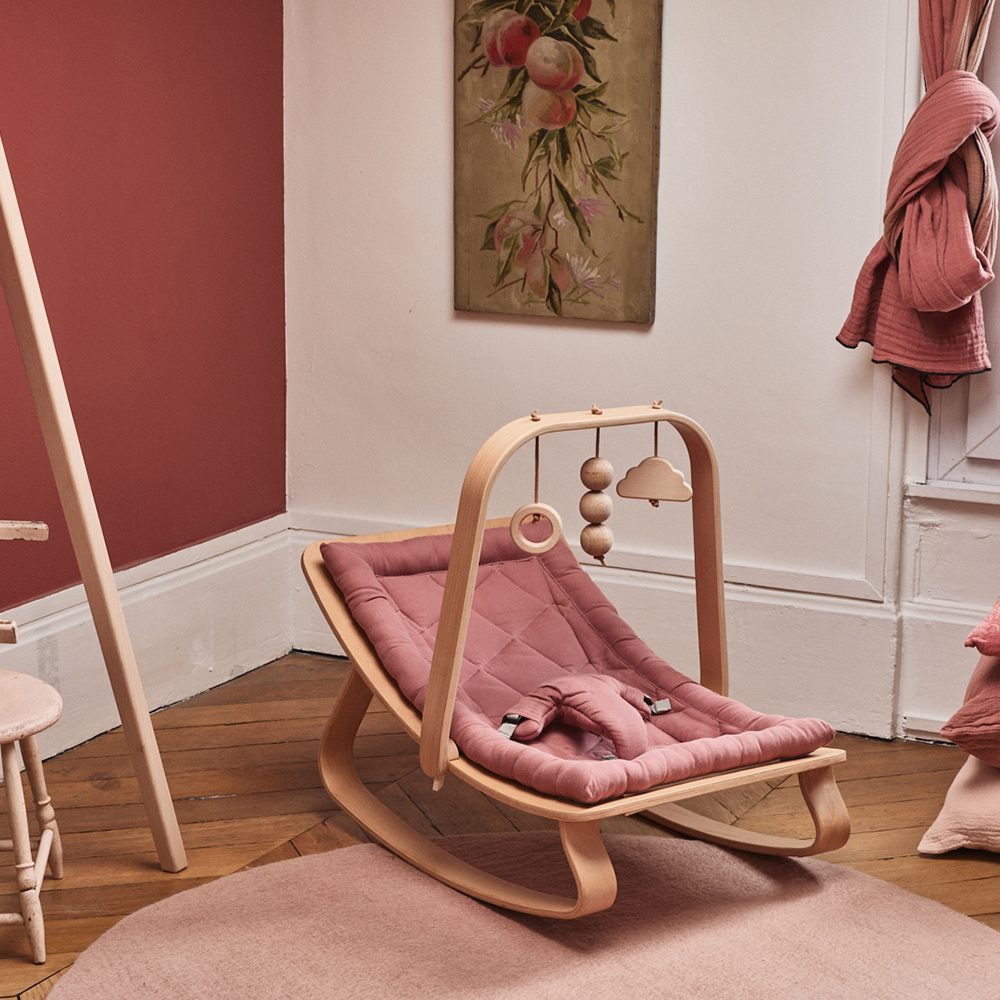 Transat bébé Levo Noyer - Bois de Rose Charlie Crane