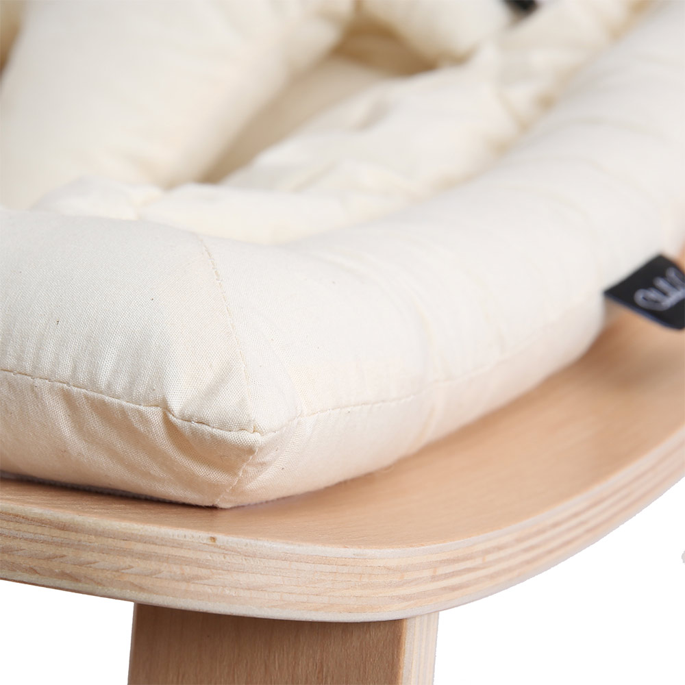 Transat bébé Levo Hêtre - Organic White - Charlie Crane