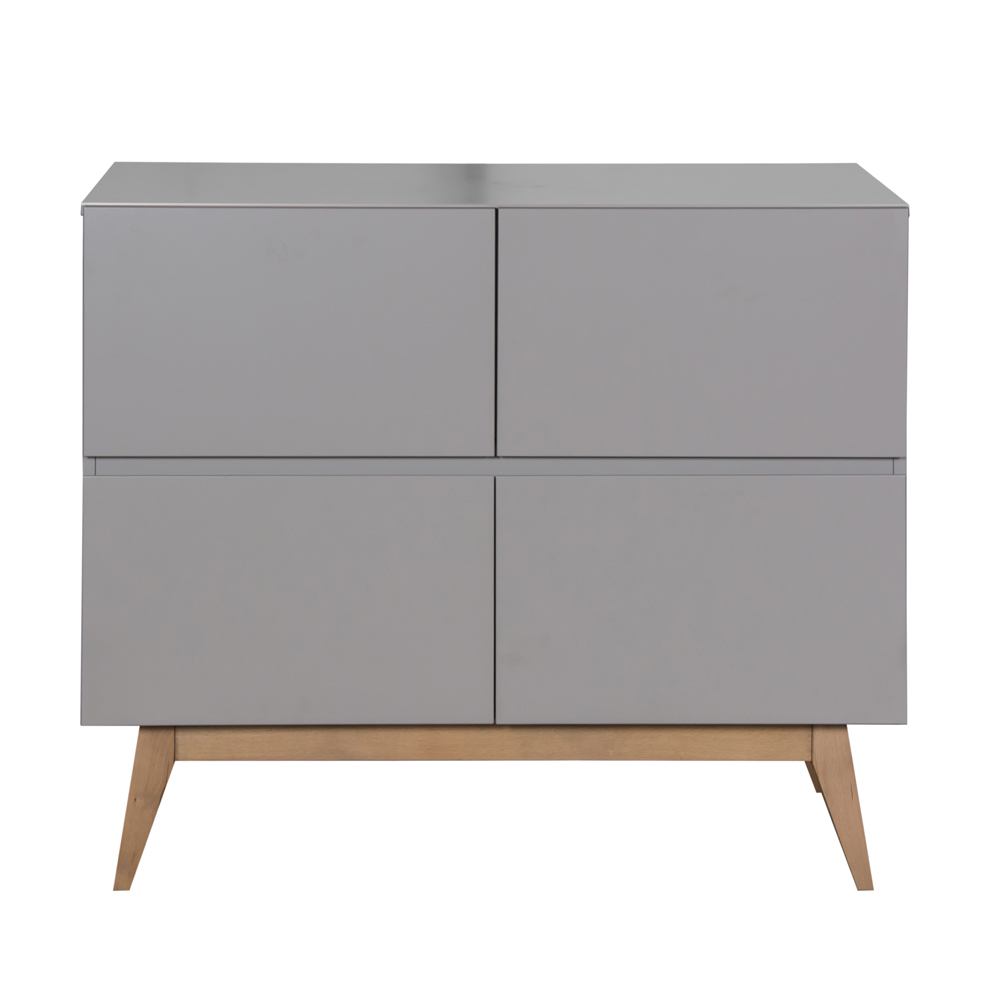 Commode à langer 4 tiroirs Trendy - Griffin grey - Quax