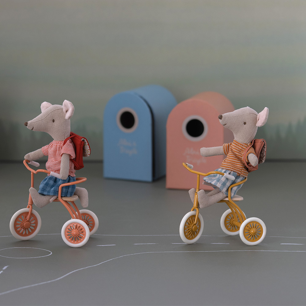 Tricycle Miniature et son abri - Corail Maileg