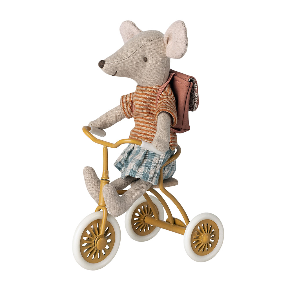 Tricycle Miniature et son abri - Ocre Maileg