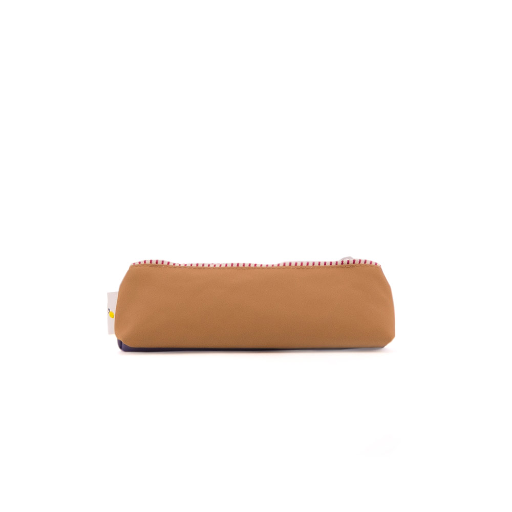 Trousse bicolore Colour Block - Violet/Caramel - Sticky Lemon