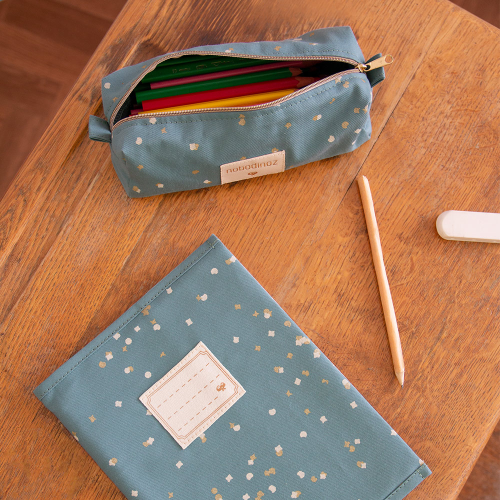 Trousse Too Cool Gold Confetti - Vert celadon - Nobodinoz