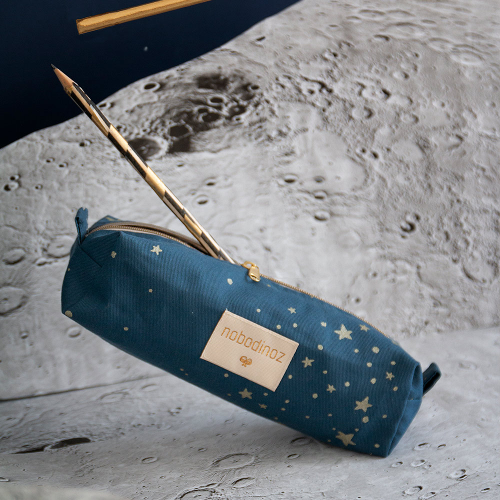 Trousse Too Cool Gold Stella - Bleu nuit - Nobodinoz