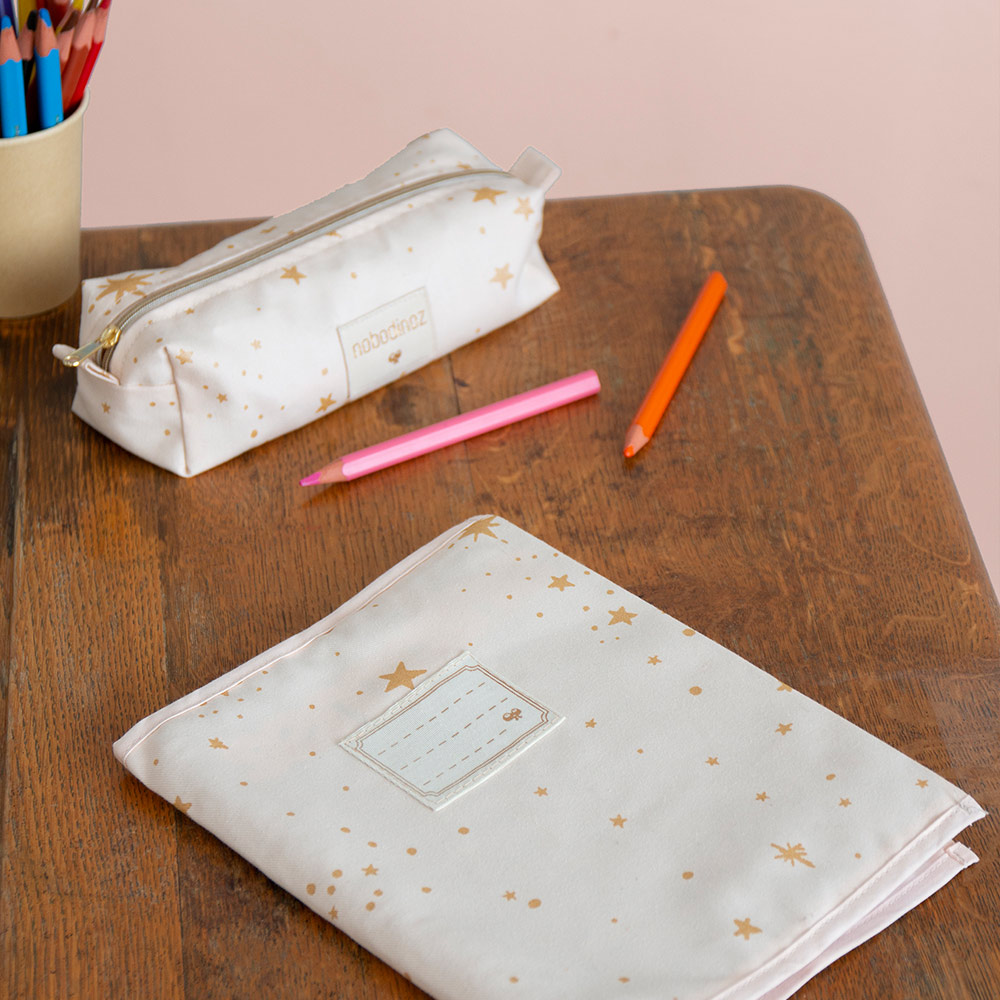 Trousse Too Cool Gold Stella - Rose pâle - Nobodinoz