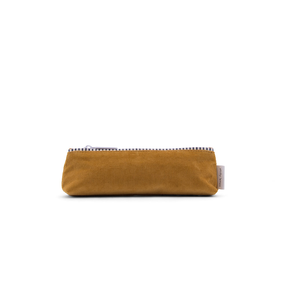 Trousse en velours côtelé - Moutarde - Sticky Lemon