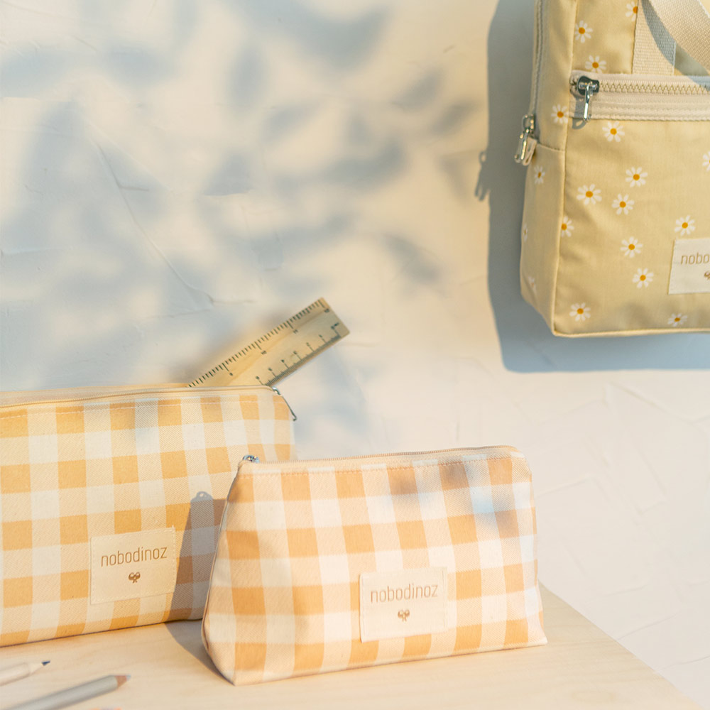 Trousse Sunshine Vichy - Melon - Nobodinoz