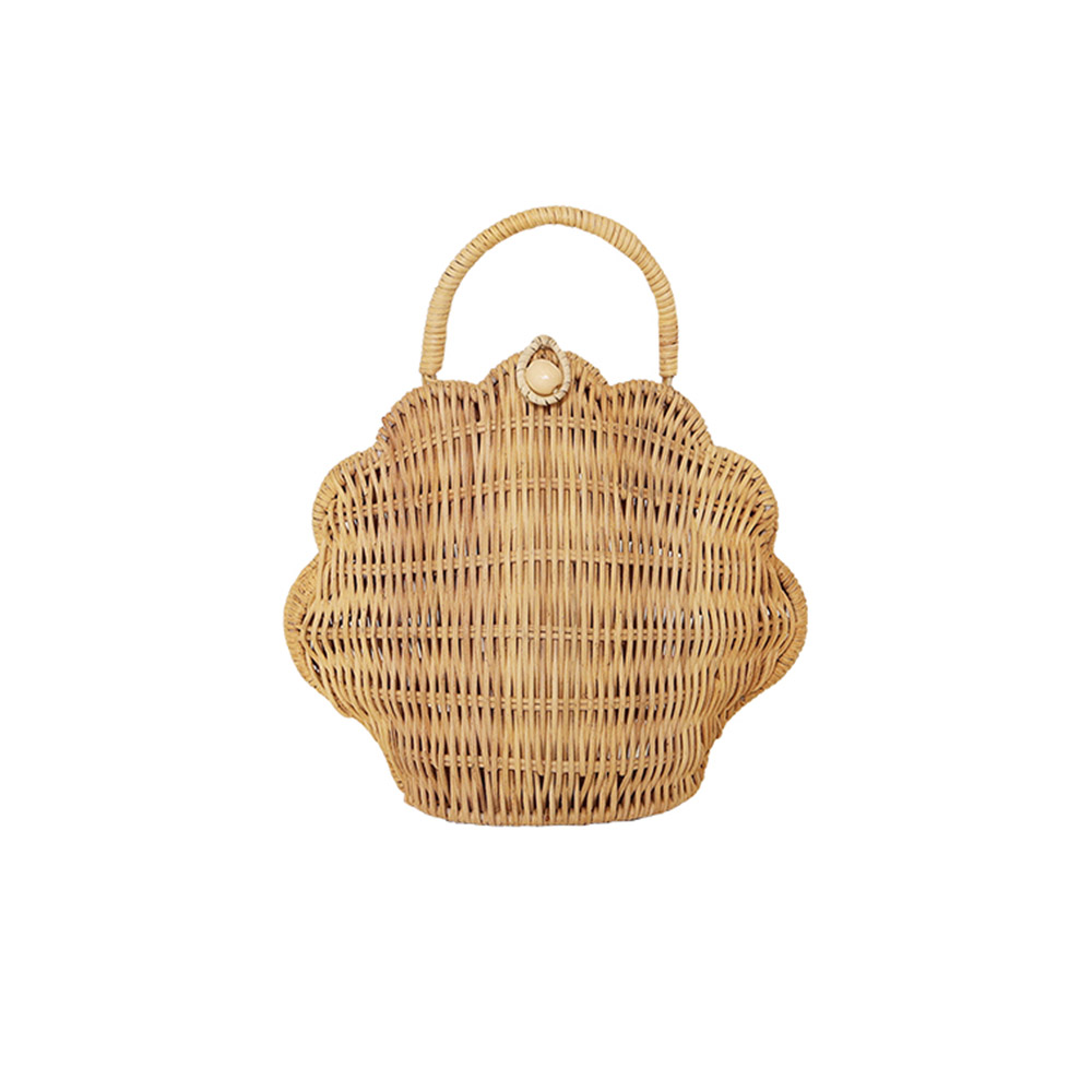Valisette Coquillage en rotin - Paille - Olli Ella
