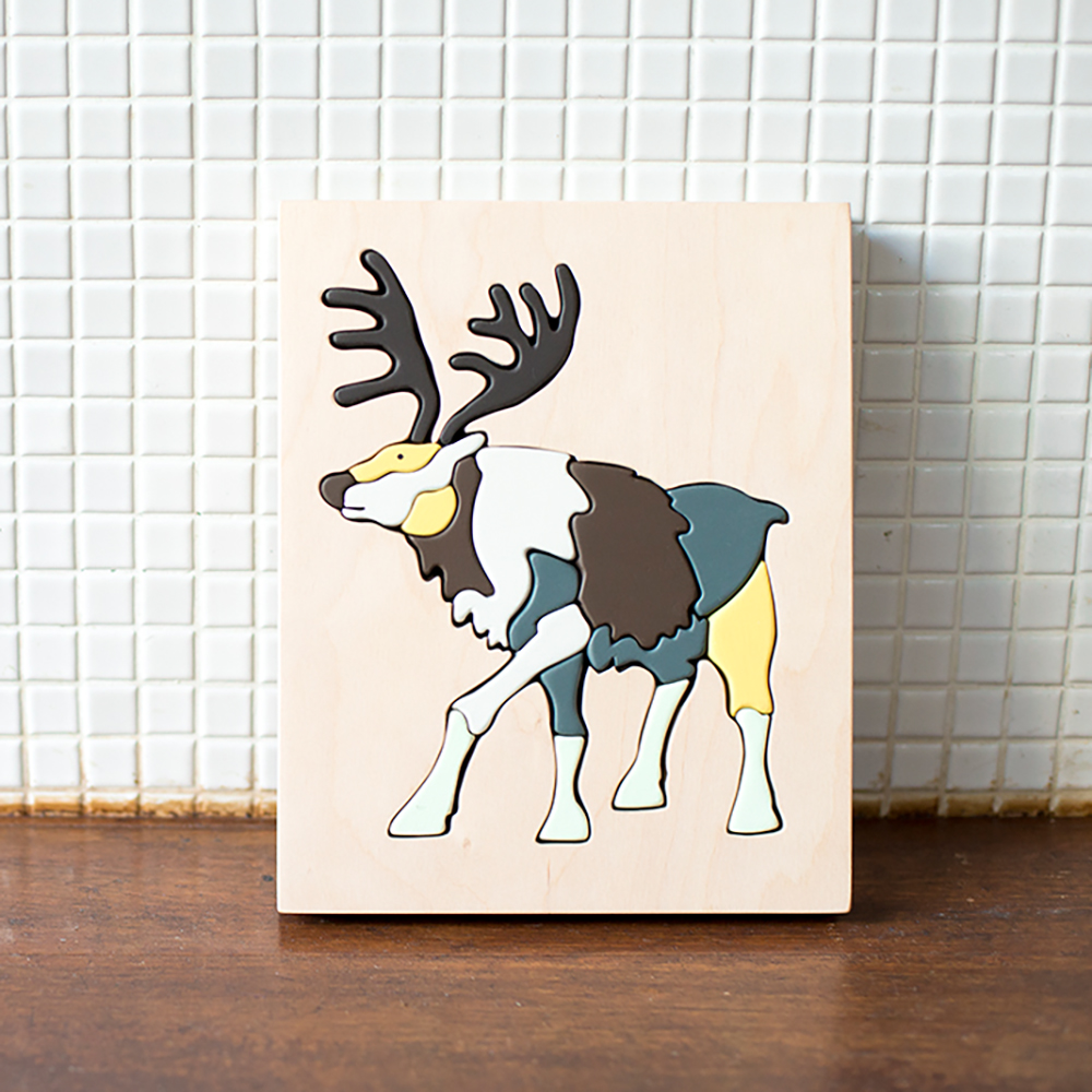 Puzzle Renne en bois - Multicolore Eguchi Toys