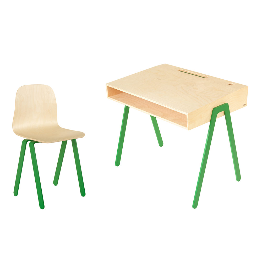 Bureau et chaise junior 7-10 ans - Vert - In2wood